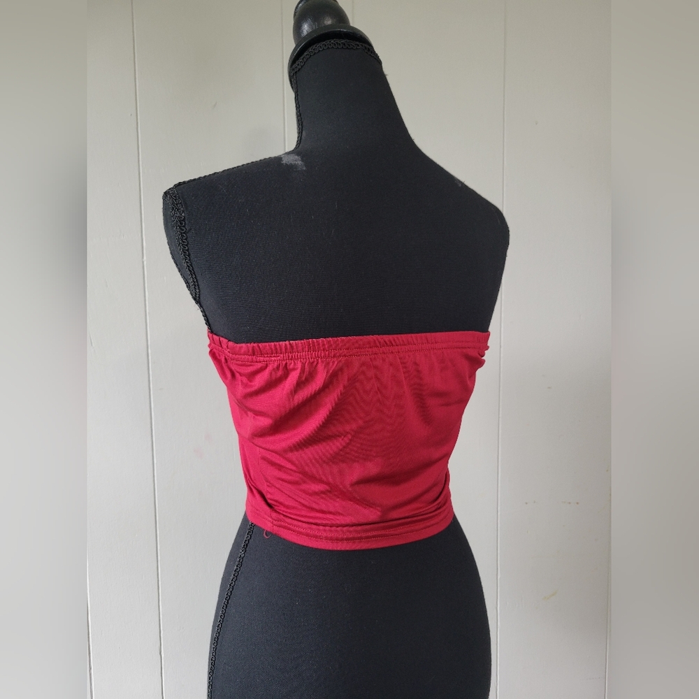 Small Red Tube Top - Picture 2 of 3